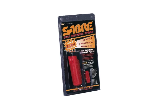 Sabre 3-In-1 Pepper Spray With Plastic Case