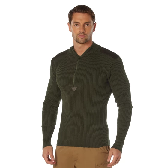 Rothco Quarter Zip Acrylic Commando Sweater