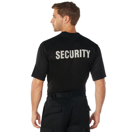 Rothco Moisture Wicking Security Polo Shirt With Badge view 2