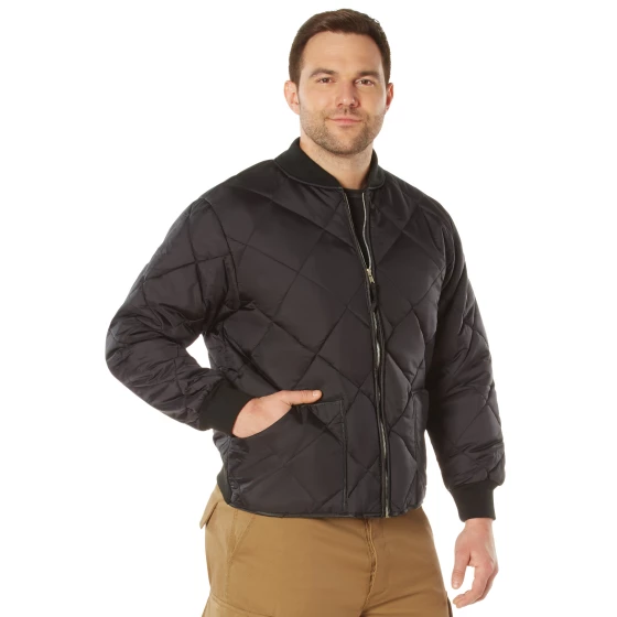 Rothco Diamond Quilted Nylon Flight Jacket view 3