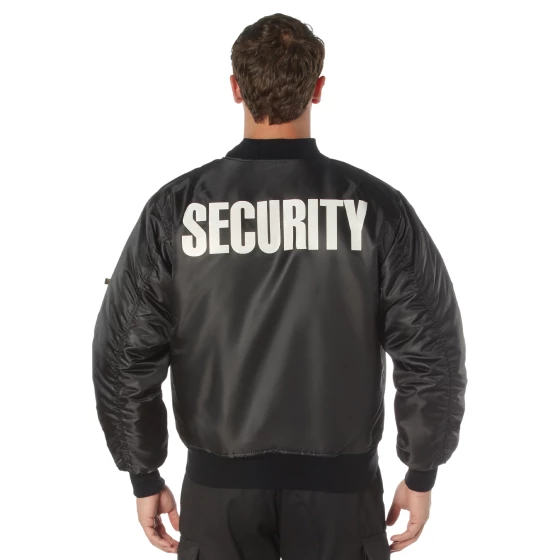 Rothco MA-1 Flight Jacket with Security Print view 3