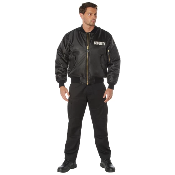 Rothco MA-1 Flight Jacket with Security Print view 2