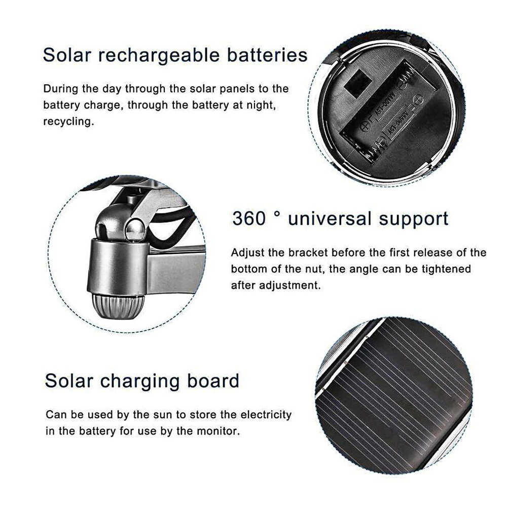 Solar Powered Dummy Camera with Flashing LED view 2