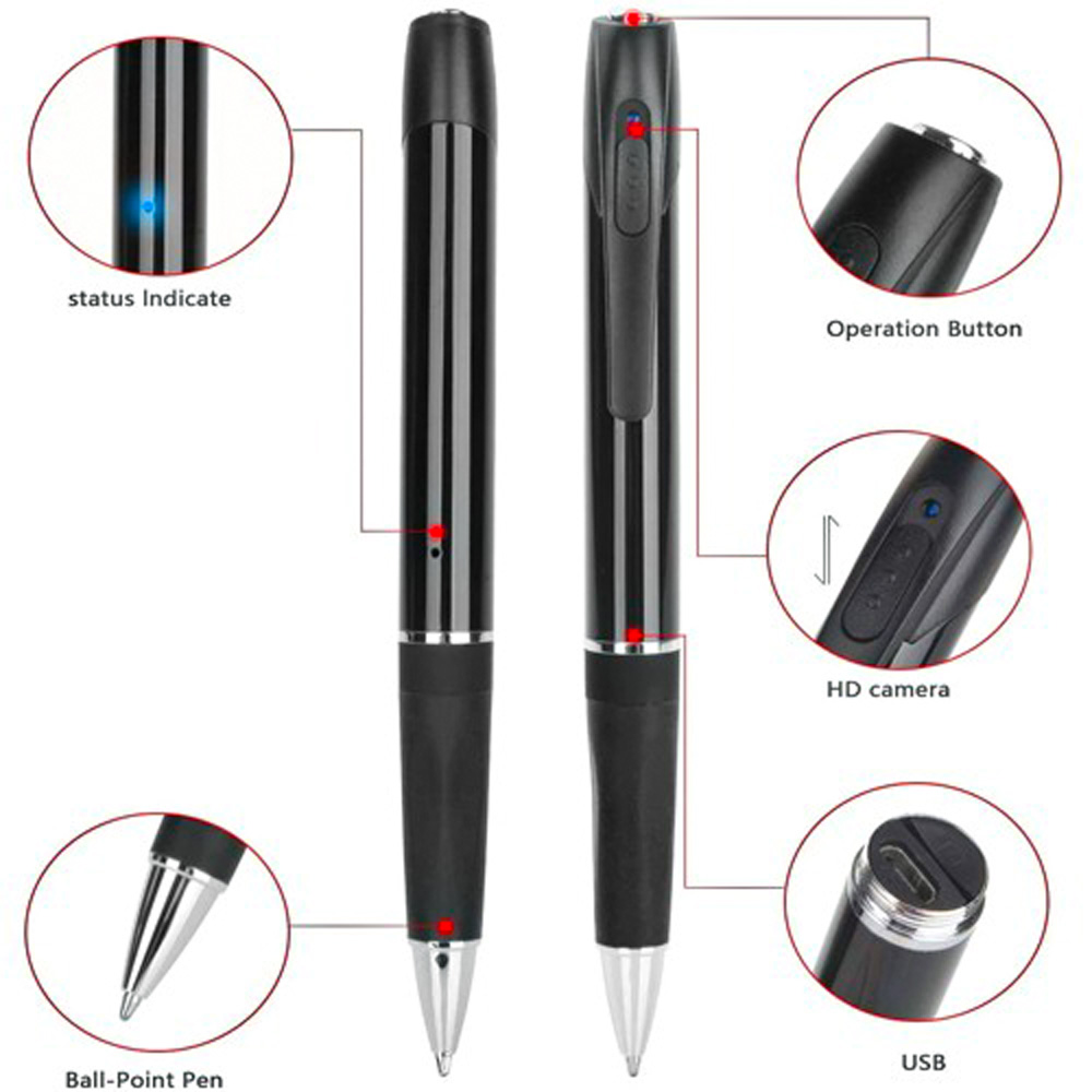 HD Pen Hidden Camera with Built in DVR view 2