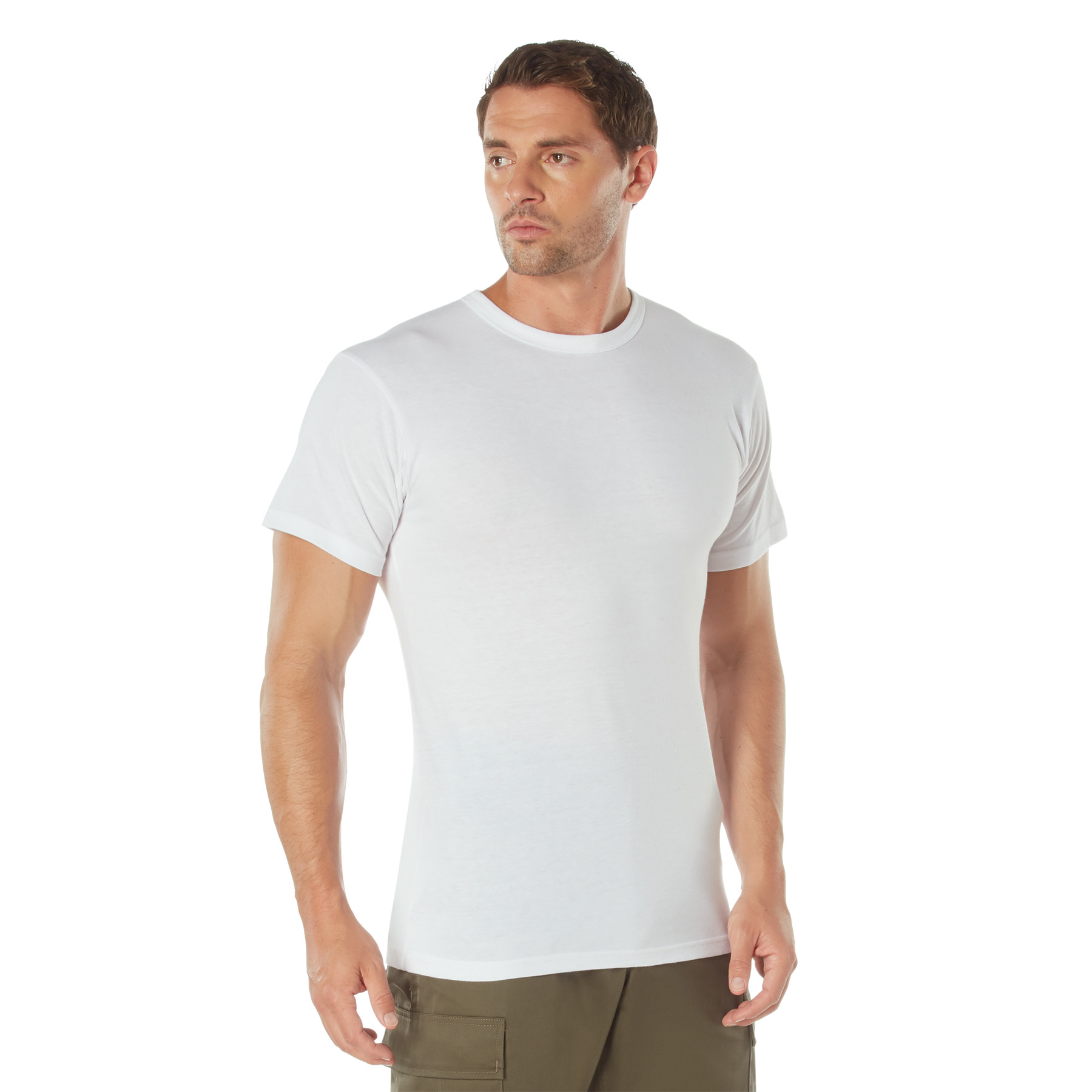 Rothco Solid Color T-Shirt with Cotton / Polyester Blend - Image 25