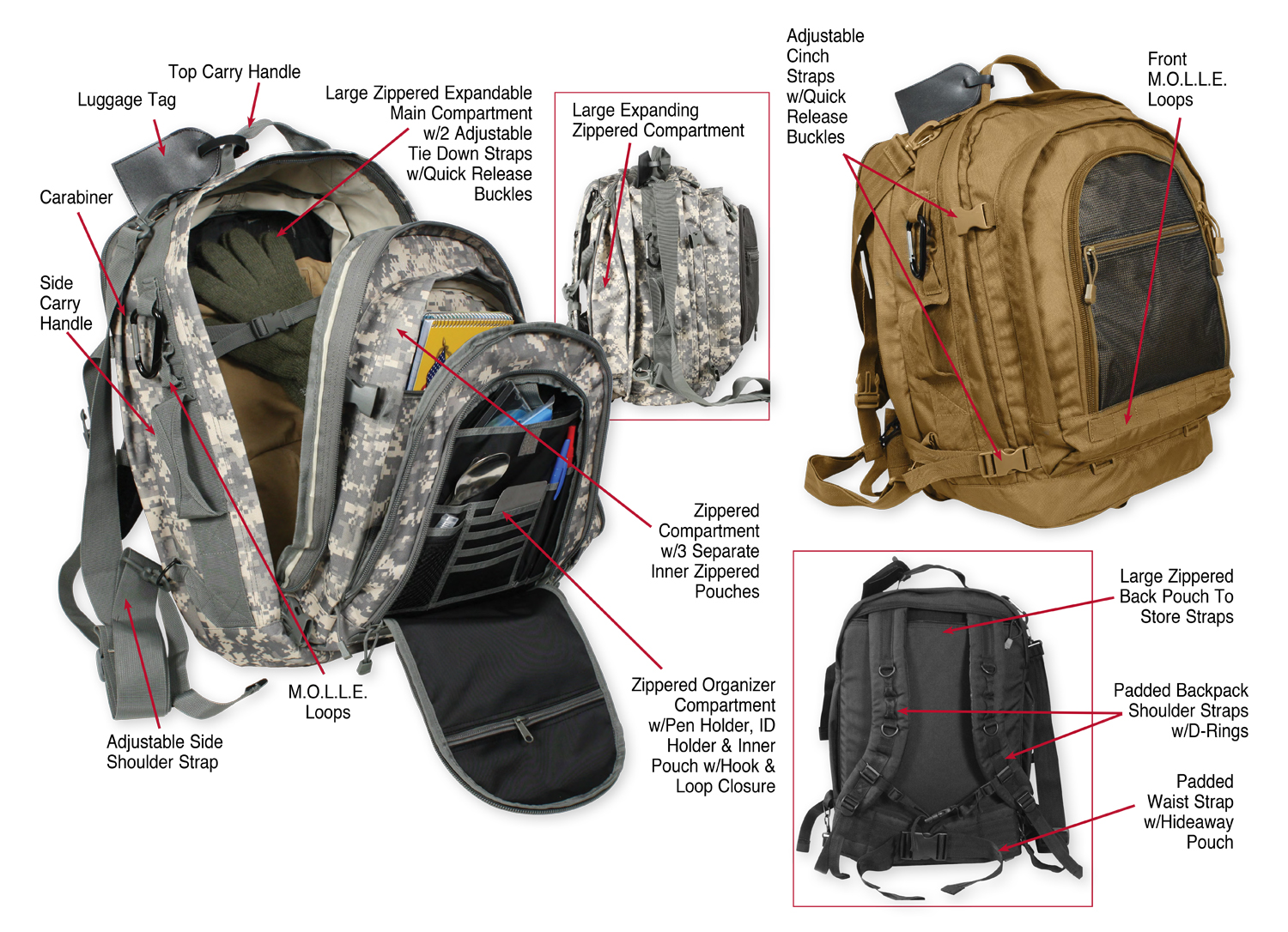 Move Out Tactical Travel Backpack - Image 2