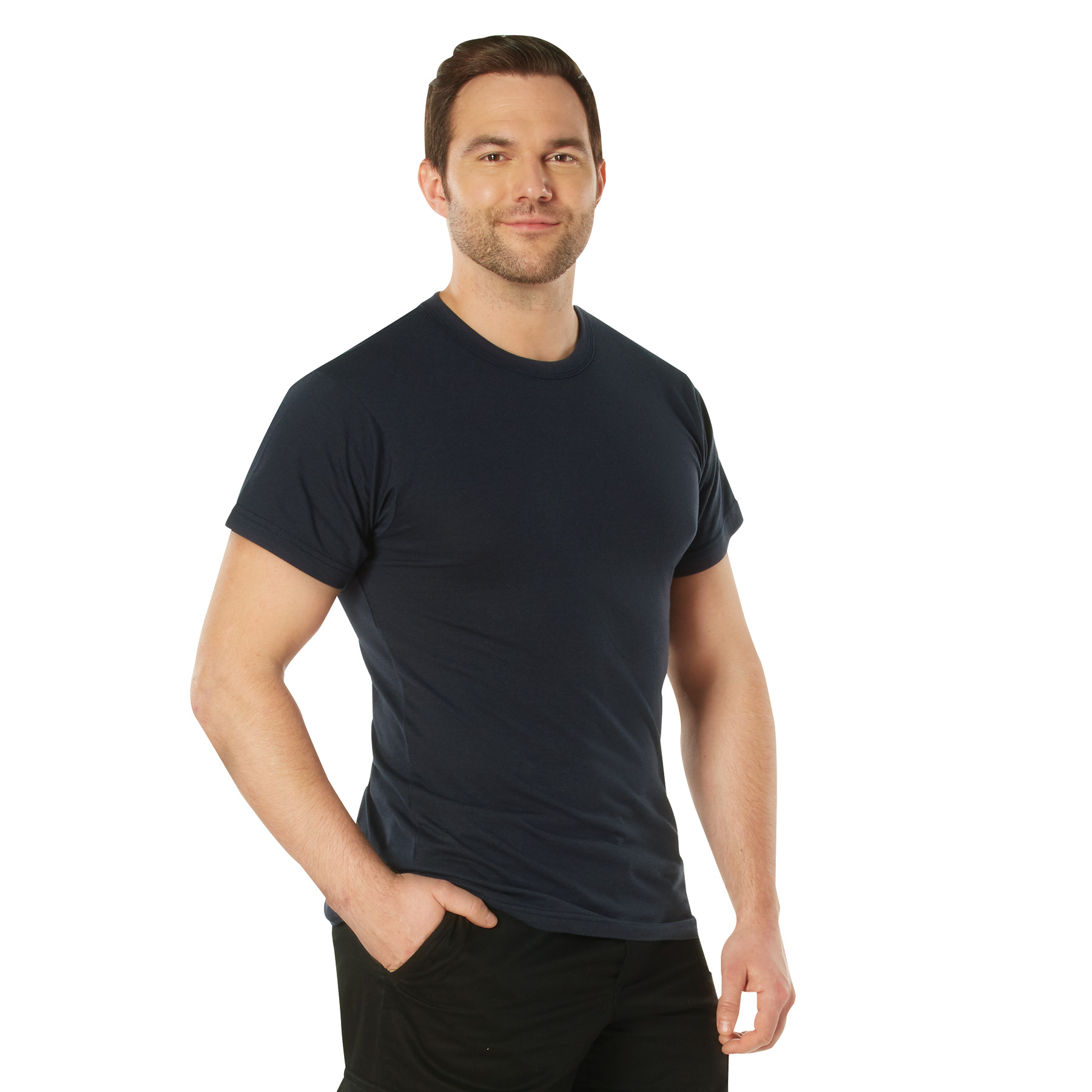 Rothco Solid Color T-Shirt with Cotton / Polyester Blend - Image 8
