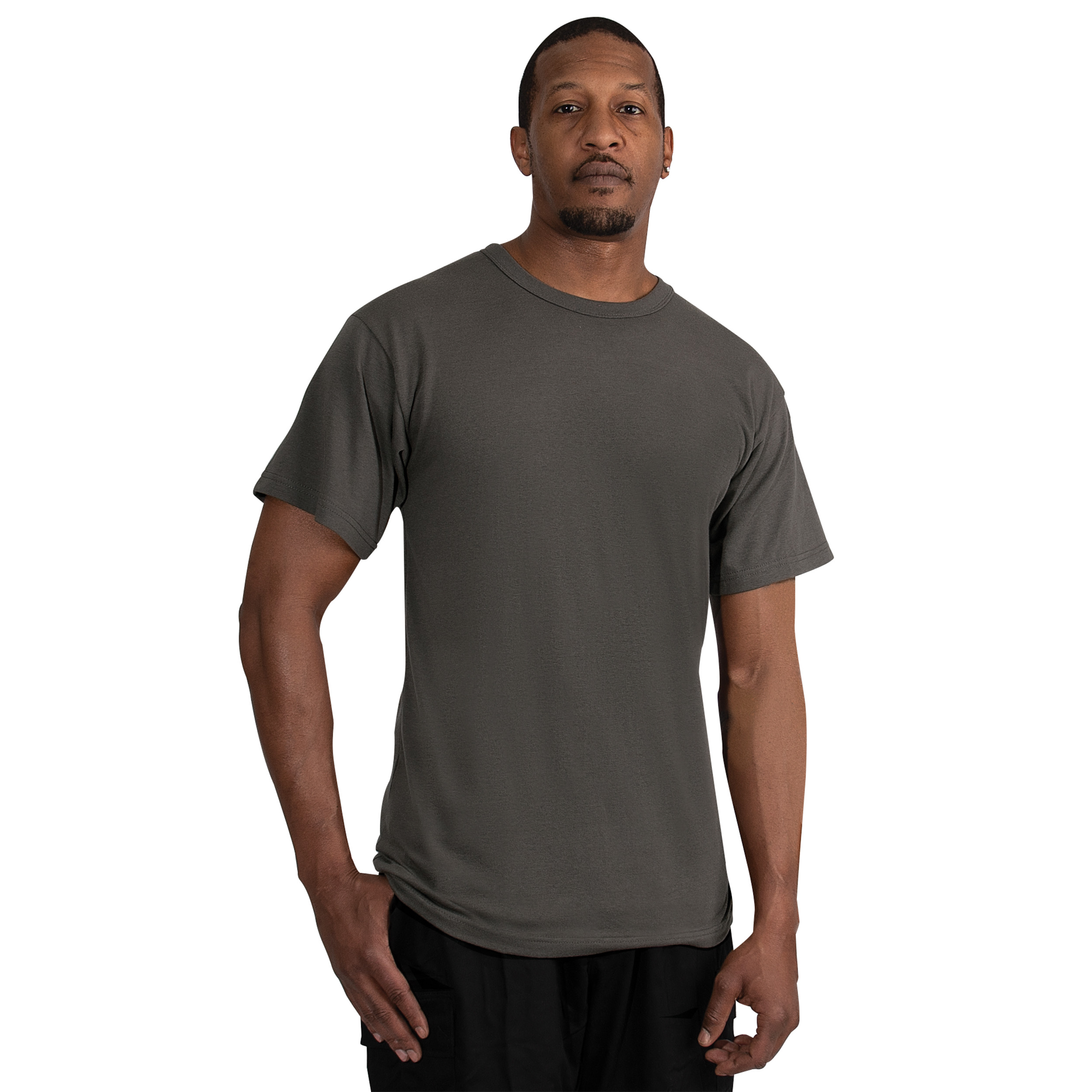 Rothco Solid Color T-Shirt with Cotton / Polyester Blend - Image 3