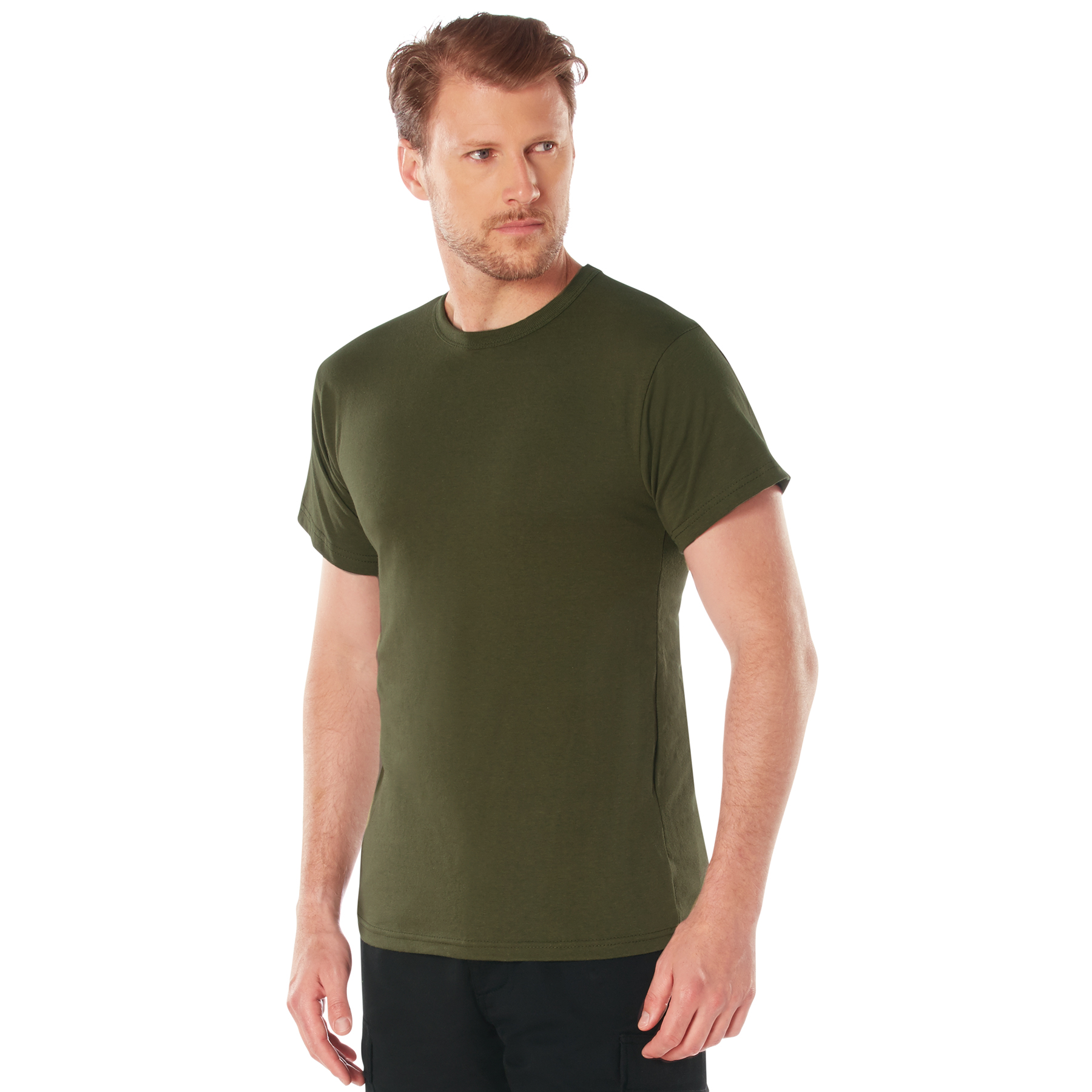 Rothco Solid Color T-Shirt with Cotton / Polyester Blend - Image 29