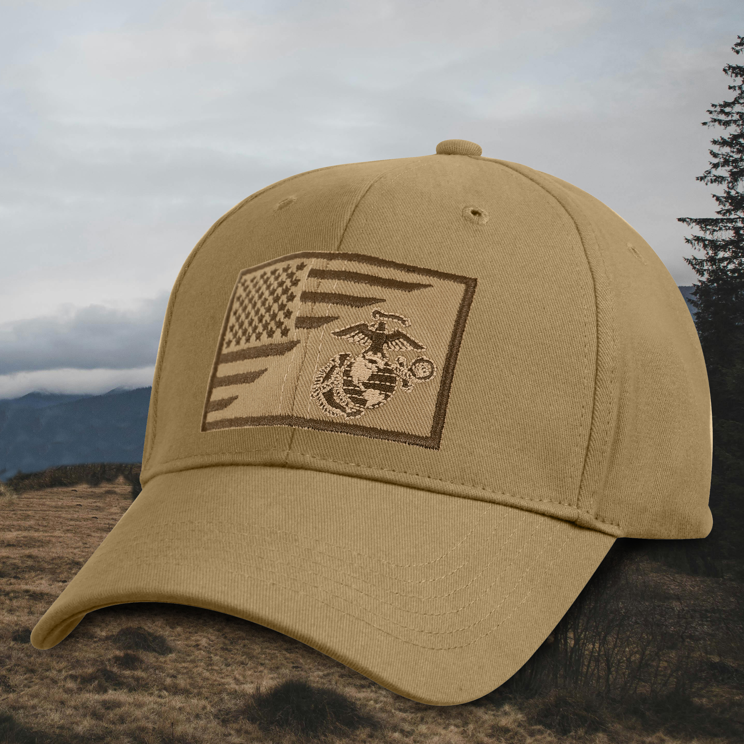 Rothco USMC Eagle, Globe and Anchor / US Flag Low Pro Cap - Image 4
