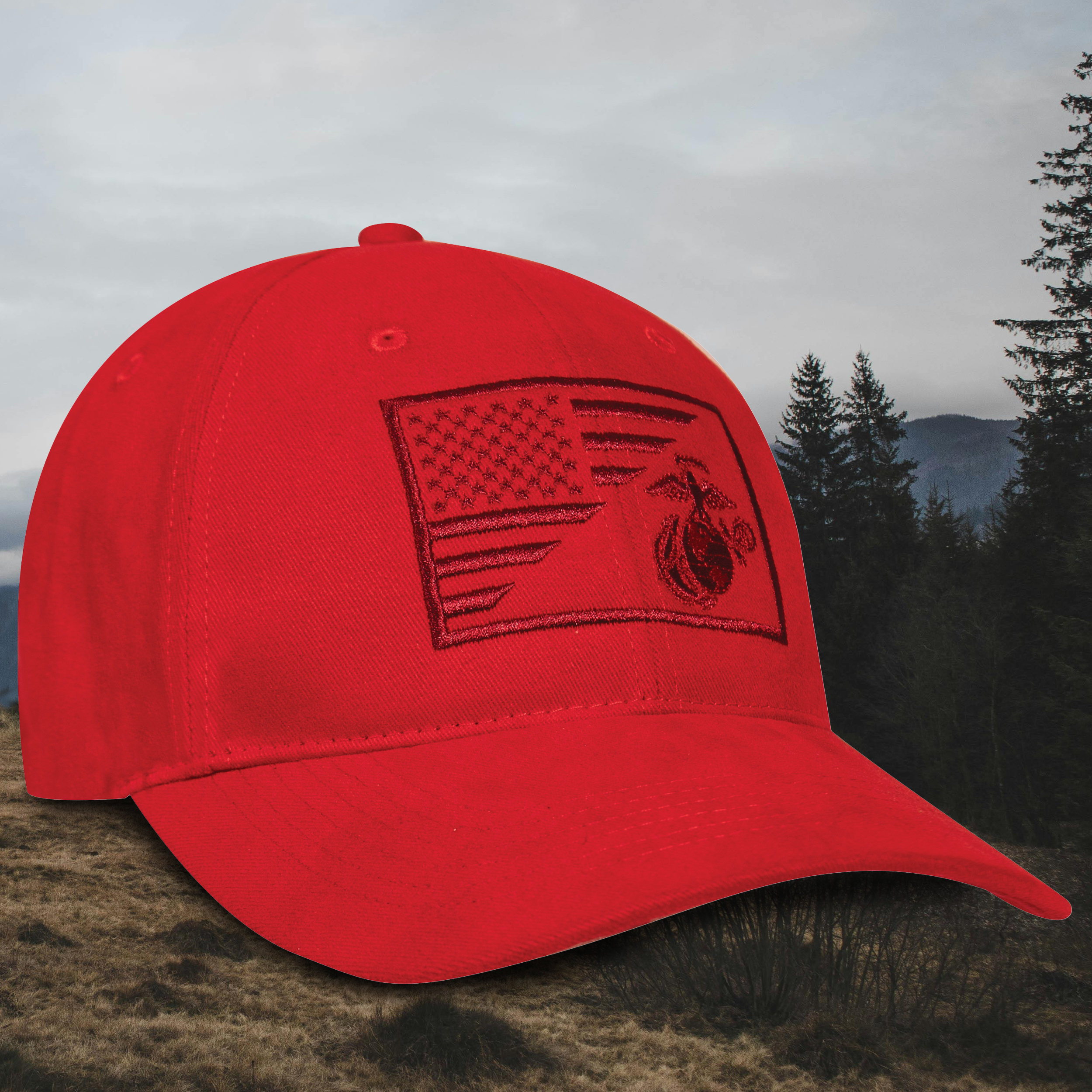Rothco USMC Eagle, Globe and Anchor / US Flag Low Pro Cap - Image 10