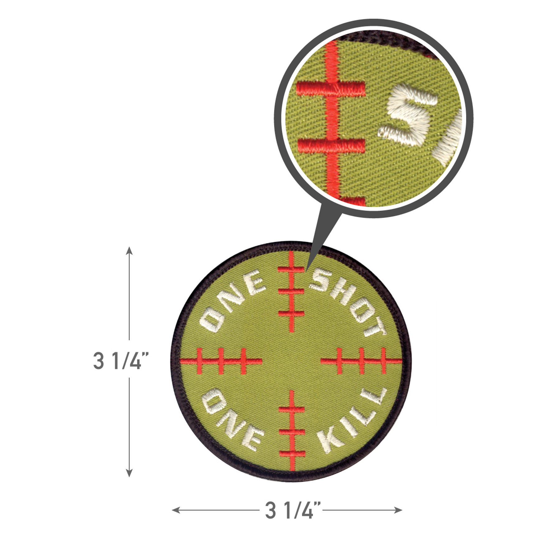 Rothco One Shot One Kill Morale Patch - Image 2