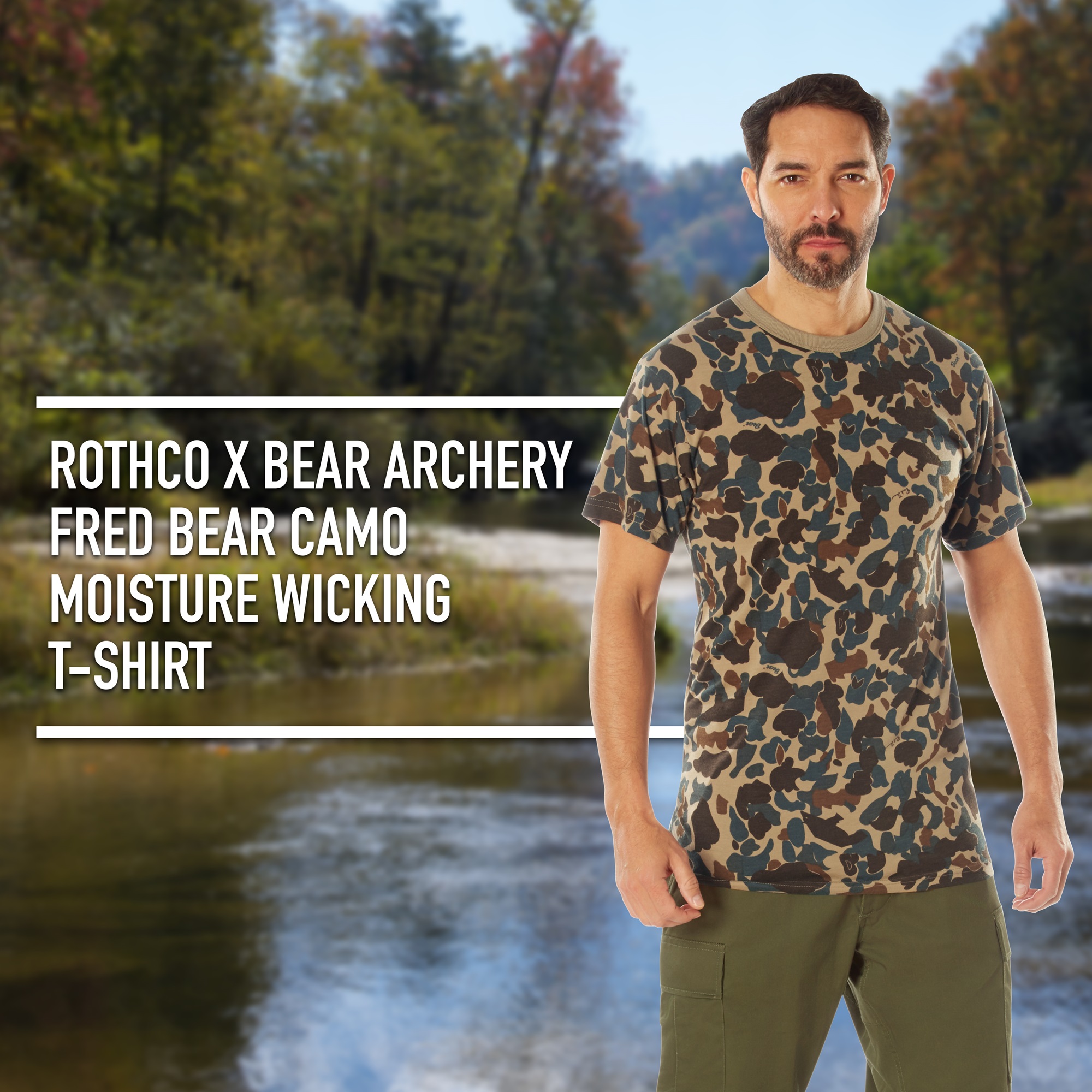 Fred Bear Camo Moisture Wicking T-Shirt - Image 6